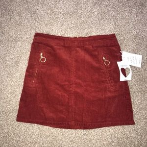 Rust corduroy forever 21 skirt
